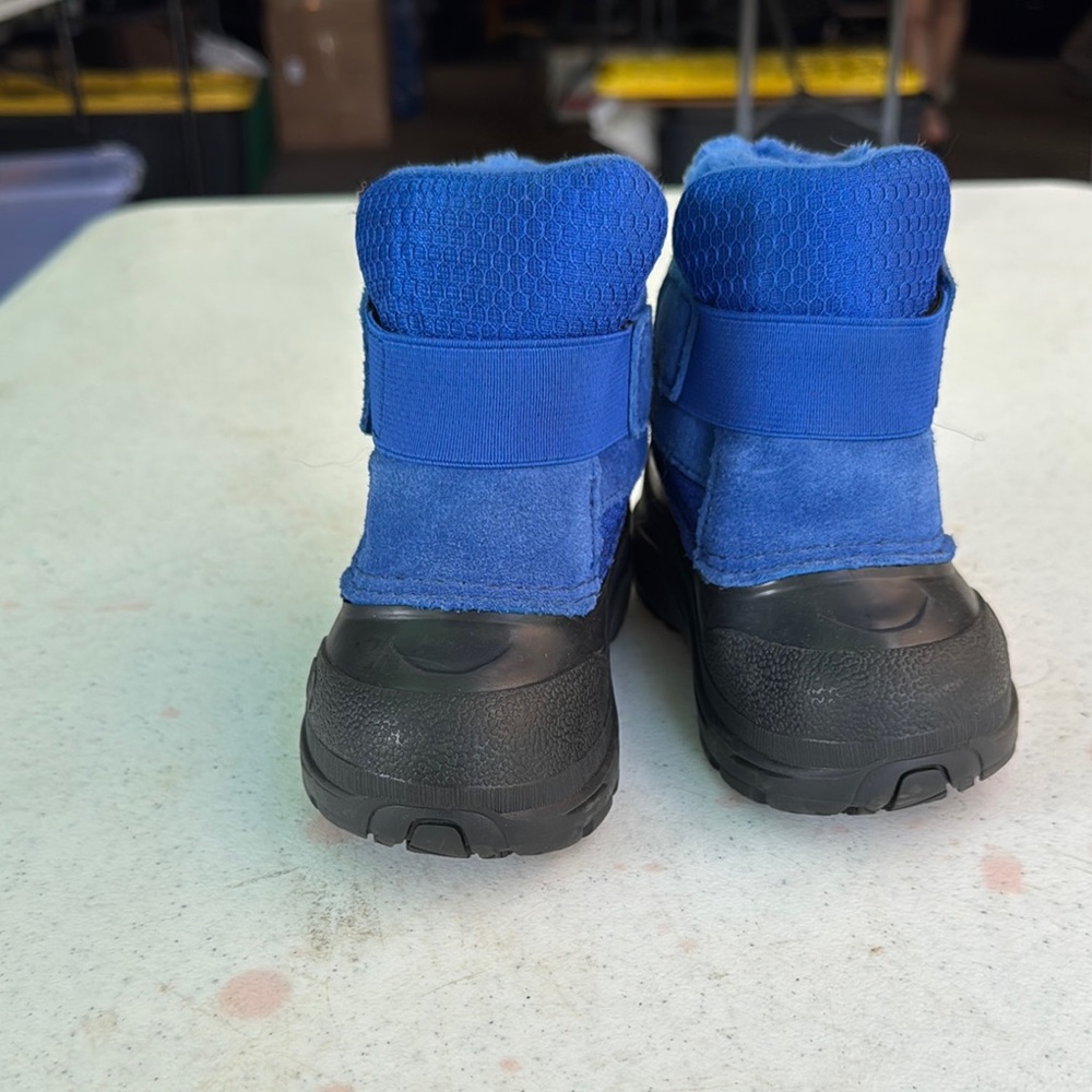 The North Face Blue and Black Kids' Boots